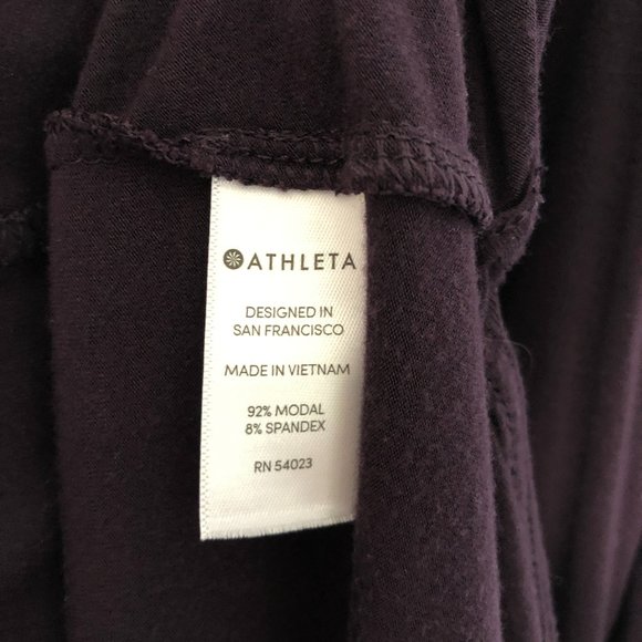 Athleta Keyhole Maxi Dress Purple Small Side Slit Sleeveless - Picture 3 of 8